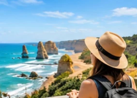 Traveller visiting Australia